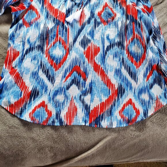 NWT Women's Ruby Road Red White & New Top - Size 2X - Picture 5 of 10
